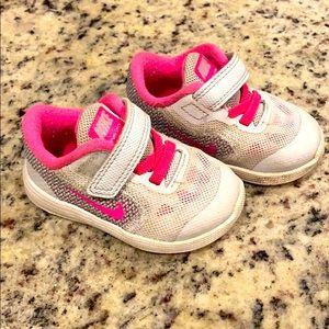 Baby size 4 nike girls tennis shoes